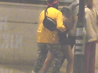 Hippy Line Expose Drunk Girls White Ass