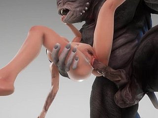 เพื่อนสาวน่ารักกับสัตว์ประหลาดบิ๊กไก่มอนสเตอร์ 3d โป๊ชีวิตป่า
