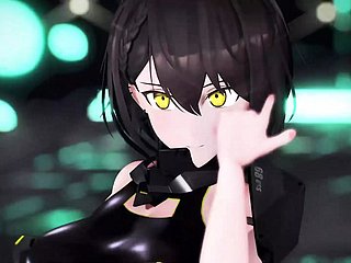 Thick Sex-Android - 熱いダンス + 徐々に脱衣 (3D HENTAI)