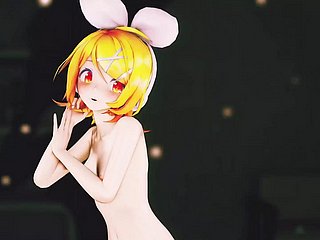 Rin Dans + Kademeli Soyunma (3D HENTAI)