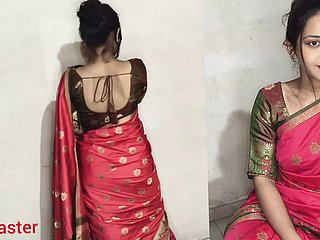 Desi 인도 Bhabhi Ko Lal Sari Mein Jabarjat Choda Hai _ 섹시한 뜨거운 영화