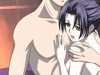 Anime MILF gets penurious bore nailed doggy draught