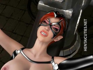 Masked jalang anime 3D akan facialized