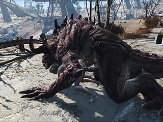 Fallout 4 Katsu และ Deathclaw