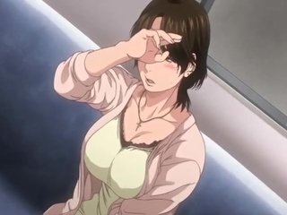Peituda japonês hentai mãe gangbanged quente